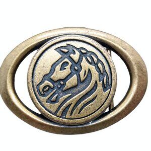 Horse Belt Buckle Country Style Vintage Avon 1987 Western Style Gift NOS